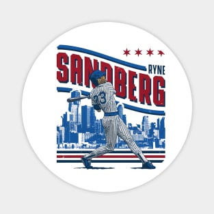 Ryne Sandberg Chicago C Skyline Magnet